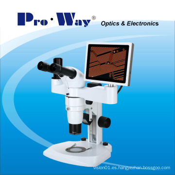 Microscopio estéreo profesional de la pantalla del LCD de Digitaces (ZTX-PW900LCD)